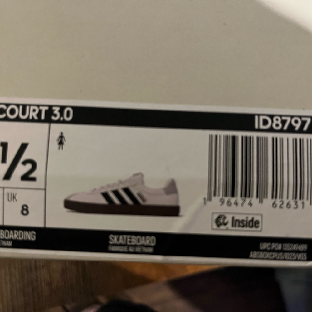 adidas Skateboarding Shoes - White and Black